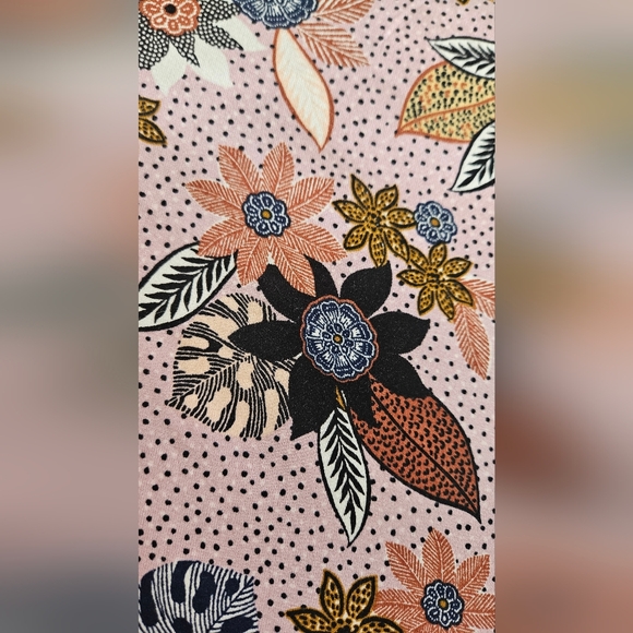 LOFT Pink Floral Sleeveless Halter Tiered Swing Dress Size 14 - Picture 7 of 11